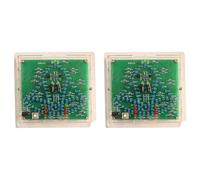 Kznifmk 2X Kit ElectróNico de Bricolaje DC 4.5-5V Swing Wind Chime Windbell Soldadura Proyecto PráCtica Kit de Aprendizaje, con Estuche de AcríLico