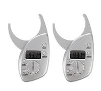 Kznifmk 2X LCD Digital de Grasa Corporal Caliper Grosor Del Pliegue Cutaneo Gimnasia Salud Peso Sexo