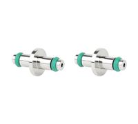 Kznifmk 2X Manguera de Alta Presión para Buceo, Extremo en T, Carrete de Aire Giratorio, Reguladores de Manómetro de Alta Presión para Manómetros con Junta Tórica