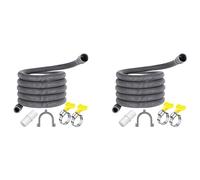 Kznifmk 2X Manguera de DesagüE para Lavadora Kits de Extensión de Manguera de DesagüE Flexible para Lavavajillas de 10 Pies Manguera de Descarga de Lavadora Corrugada