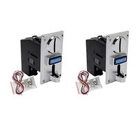 Kznifmk 2X Mecanismo de de Aceptador de Monedas Enrollable Electrónico de Plástico Programable