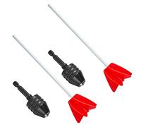 Kznifmk 2X Mezclador de Pintura Y Accesorio Mezclador de Epoxi con Portabrocas de Vástago Hexagonal de 1/4 Pulgadas para Mezclas de Resina Epoxi, Látex, Pinturas Al óleo