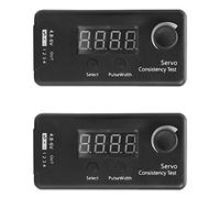 Kznifmk 2X Mini 3 Modos Digital Servo/ESC Probador de Consistencia Medición del Engranaje de Dirección para RC HelicóPtero Avión Coche Herramienta