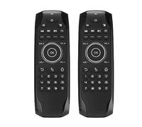 Kznifmk 2X Mini Teclado Bluetooth 5,0 G7BTS Giroscopio Retroiluminado por Infrarrojos Aprendizaje Ratón de Aire Control Remoto para Smart TV Box Tableta Ordenador Portátil