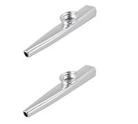 Kznifmk 2X Mirliton de Plata Aleacion de Aluminio