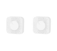Kznifmk 2X Monitor de Calidad del Aire 6 en 1 Tuya WiFi de Llaves de Aire Inteligente PM2.5/FormaldehíDo/VOC/CO2/Detector de Temperatura/Humedad