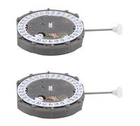 Kznifmk 2X Movimiento de Cuarzo PE50 2/6/10 Movimiento de Reloj Electrónico de Aguja Pequeña Accesorios de Reloj de Seis Manecillas Movimiento de Reloj