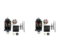 Kznifmk 2X Movimiento de Reloj de Péndulo de Cuarzo con Manecillas Negras, con Altavoz de Caja de Música, Funciona con Pilas, Mecanismo de Melodía para Reloj DIY