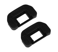 Kznifmk 2X Ocular Parasol de Plastico Revestido de Goma Negro para 60da 6D 5DII