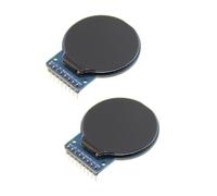 Kznifmk 2X Pantalla TFT IPS de Vista de 1,28 Pulgadas Pantalla LCD Puerto Serie SPI Pantalla Redonda MóDulo de Pantalla A Color de ResolucióN 240X240