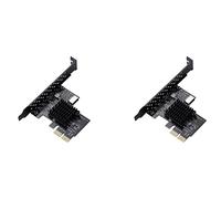 Kznifmk 2X PCI-E 2X Una USB3.1 A-Key Gen2 Tarjeta de Expansión Frontal Tipo E, 10 Gbps Tipo E Interno Conector de Panel Frontal de 20 Tarjeta Vertical