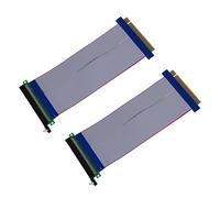 Kznifmk 2X PCI-E Express 16X Cable de Extension Extensor de Tarjeta Vertical
