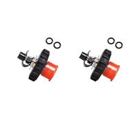 Kznifmk 2X PCP Scuba Diving Estación de Llenado Cobre 300Bar Válvula DIN con Enchufe Macho de Desconexión Rápida de 8MM, Negro