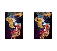 Kznifmk 2X Pintura de Diamante Kit de Diamante de CíRculo Completo Imagen de Diamantes de ImitacióN Arte DecoracióN de la Puerta del Hogar ()