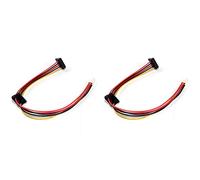 Kznifmk 2X Placa Base ATX de 4 Una 2 Puertos Serial Adaptador de Disco Duro Cable de Alimentación para IPC Y Controlador de Impuestos 18AWG