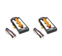 Kznifmk 2X Placa de Carga Equilibrada en Paralelo Lipo Multi 2S-6S, Enchufe para Cargador de BateríA RC B6AC A6 720I, Placa de Carga