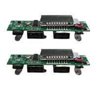 Kznifmk 2X Placa de Cargador de BateríA de Litio LED Dual USB 5V 2.4A Placa de Circuito Micro/Type-C USB Power Bank 18650 MóDulo de Carga