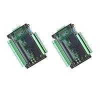 Kznifmk 2X Placa de Control Industrial PLC Controlador Programable Simple Tipo FX3U-30MR Compatible con Comunicación RS232 / RS485