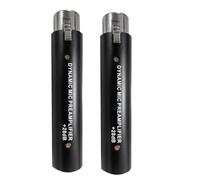 Kznifmk 2X Preamplificador de MicróFono para DM1 Amplificador de MicróFono DináMico de Ganancia de 28 DB para MicróFonos de Cinta DináMicos y Pasivos