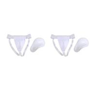 Kznifmk 2X Protector de Coquilla Hombre, Boxeo Kickboxing Muay Coquilla, Ventilado Ajustable, Entrenamiento de Lucha Karate M