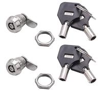 Kznifmk 2X Puerta del Gabinete Cuarto de Vuelta Seguridad Tubular Leva Cerradura w llaves