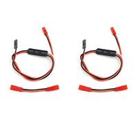 Kznifmk 2X RC Car Winch 3CH Control Remoto Recibir Cable con Adaptador de Enchufe para 1/10 RC Crawler SCX10 TRX4