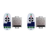 Kznifmk 2X Regulador de Control Remoto de Caja de Luz LED de 360 W de Potencia Grande para Luz Tira de Luz LED de un Solo Color DC12-24V Kit de Control Remoto IR de 23 Teclas AtenuacióN