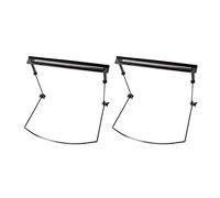 Kznifmk 2X Soporte de Cuello de Armónica Profesional Ajustable Adecuado Soporte de Montaje En Bastidor de 24 Agujeros