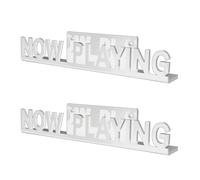 Kznifmk 2X Soporte de ExhibicióN de Discos de CD para Montaje en Pared, Estante de AcríLico para DecoracióN del Hogar, Color