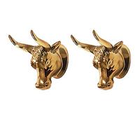 Kznifmk 2X Soporte de Guitarra Colgador de Pared Bull Art Guitarra Ukelele Gancho Colgador de Guitarra Soporte de Gancho de Pared Soporte para Bajo Ukelele