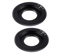 Kznifmk 2X Soporte de Montaje C - Adaptador de Soporte de Camara Micro-Four Thirds para (,) Adaptador de Montaje de Lente C - / 3