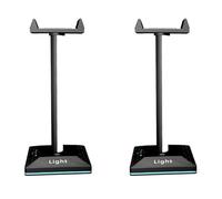 Kznifmk 2X Soporte Luminoso RGB para Auriculares Pick-Up Rhythm Atmosphere Light Colgador MultifuncióN Soporte para Auriculares para Juegos Soporte para Auriculares