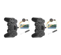 Kznifmk 2X Transmisor de Control Remoto de 16 Canales 2.4G + Panel Receptor Panel de Control Controlador 12V DIY para RC Car/Ship/Excavator