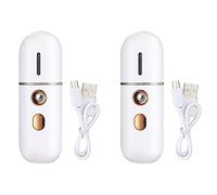 Kznifmk 2X Vaporizador Portátil, Humidificador Mini USB, Rociador Nano, Máquina de Rociado de Niebla de Vapor Práctico