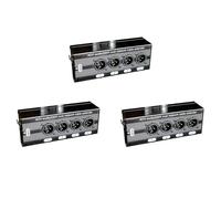 Kznifmk 3 Extensor de Cable de Red y Audio XLR de 4 Canales y 3, Extensor de SeñAl de Red DMX512, Macho