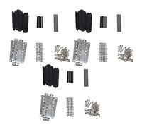 Kznifmk 3 Juego de Guitarra Humbucker Kits de Recolección de Accesorios/Placa de Base de Cuproníquel/Espaciador/Bobina/Barra de Poste/Barra Alnico V Imán