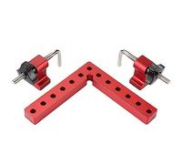 Kznifmk 3 Piezas de 120 mm para Trabajar la Madera en áNgulo Recto Juego de Abrazaderas de FijacióN en áNgulo Recto Accesorio Auxiliar en Forma de L