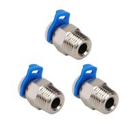 Kznifmk 3 Piezas de Conector Neumático JP4-01, Accesorios Rápidos de Aire Rectos, Piezas de Impresora 3D para Extrusora V6, Rosca M10