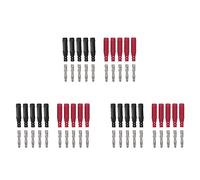 Kznifmk 30 Piezas 4mm Enchufes Tipo Banana Soldar DIY Conector Banana Macho Conectores Adaptadores para Sondas de Cables de Prueba Multímetro