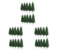 Kznifmk 30 Piezas de ÁRboles de Pino 1:25 Modelo de Tren de Construcción de Ferrocarril ÁRbol Modelo Verde para Escala o /25 DiseñO de Ferrocarril Paisaje de Diorama