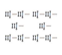 Kznifmk 30 Piezas Varilla de Enlace de Varilla de DireccióN de Metal para TT-01 TT01 1/10 Accesorios de Piezas de ActualizacióN de Coche RC, Azul