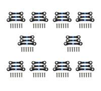 Kznifmk 30 Uds Varilla de Enlace de DireccióN Varilla Servo para TT-02 TT-02T TT02 TT02T 1/10 RC Accesorios de Piezas de ActualizacióN de Coche, Azul