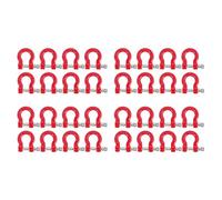 Kznifmk 32 Piezas de Metal Delantero Parachoques Trasero Remolque Gancho Grillete Gancho de Rescate para 1/10 RC Rock Crawler Coche TRX4-4 SCX10