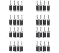 Kznifmk 32 Uds.Enchufes Banana Hi-End HiFi DIY Fibra de Carbono Chapado en Cobre Rodio Conector de Audio EléCtrico Conector Banana