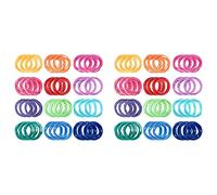 Kznifmk 384 Piezas 7 Pulgadas, Lazos para Agarraderas, Lazos para Tejer, Lazos para Tejer Artesanías con 12 Colores para DIY Suministros de Manualidades A