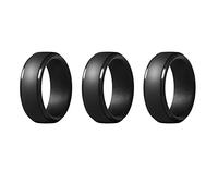 Kznifmk 3piezas 8mm Popular Camuflaje Hombres Negros Anillos Frescos de Silicona Anillo de Bodas de Goma Anillo de Deportes Ambientales 10