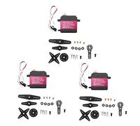 Kznifmk 3X 25KG Servo Digital Engranaje de Metal Completo Alto Par Impermeable para RC Robot Rastreador de AutomóViles ÁNgulo de Control 270 °