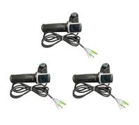 Kznifmk 3X Acelerador de de Bicicleta para Acelerador de Bicicleta Eléctrica 48V Acelerador de Manejar de Gas Llave de Bloqueo de Pantalla LCD