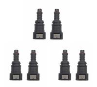 Kznifmk 3X Conector RáPido de LíNea de Combustible Curvo 9,89 ID8, Sujetador de Tubo de Urea, Accesorios de TuberíA, Accesorio de Filtro de Gas, Conector RáPido de Combustible