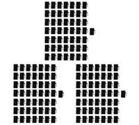 Kznifmk 3X Conector RJ45 Jack Cat6 RJ45 Acoplador de ExtensióN Red Ethernet LAN Cat 6 Conectores de Acoplador Adaptador de ExtensióN (Negro)